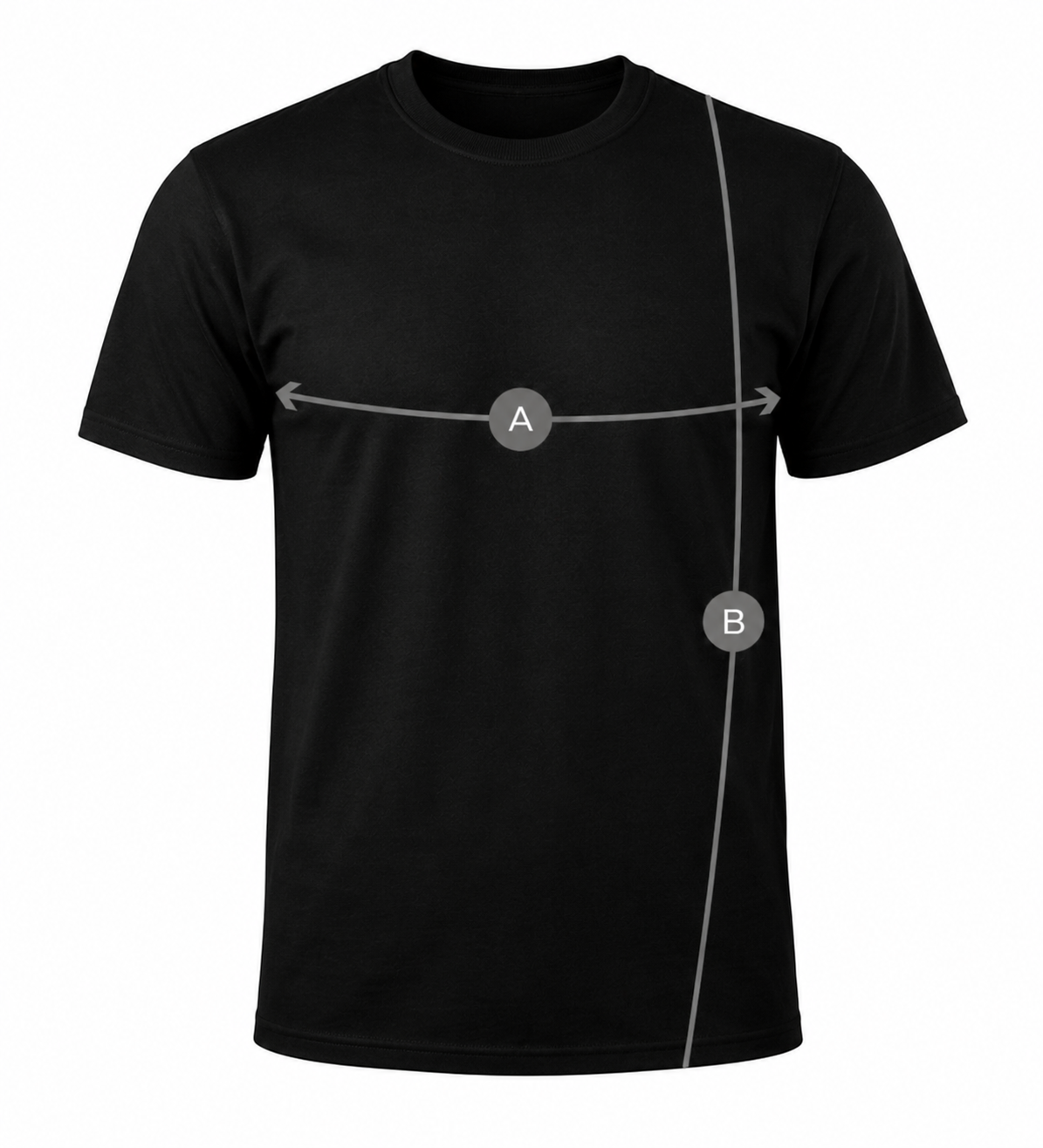 Referencia de medidas playera hombre BE UNIQ
