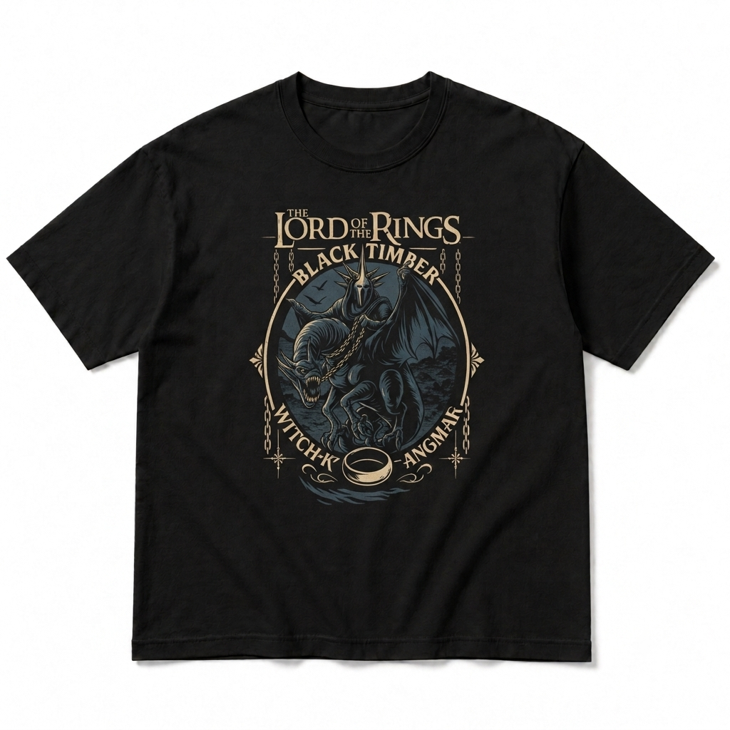 Playera negra The Lord of the Rings Witch King